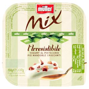 Müller Mix L'irresistibile Yogurt Al Pistacchio Più Mandorle Croccanti 150 G