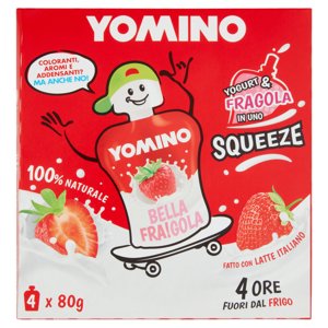 Yomino 100% Naturale Fragola 4 X 80 G