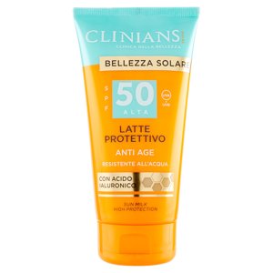 Clinians Bellezza Solare Latte Protettivo Anti Age Spf 50 Alta Uva + Uvb 150 Ml