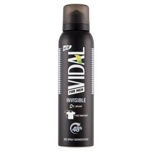 Vidal For Men Invisible Deo Spray Dermotestato 150 Ml