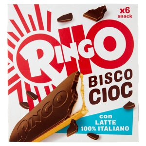 Ringo Snack Bisco Cioc Snack con Latte Italiano 6 porzioni 162g