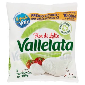 Vallelata Fior Di Latte Mozzarelle 3 X 100 G