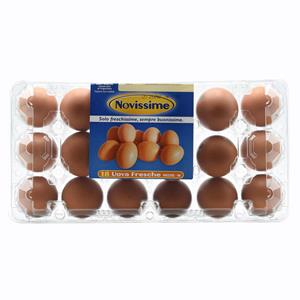 18 uova fresche medie