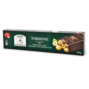 Torrone fondente con nocciola di Giffoni IGP