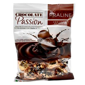 Praline fondenti con crema al cacao