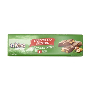 Cioccolato Svizzero con nocciole intere