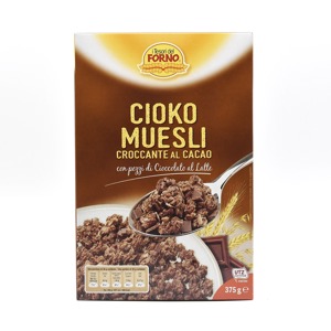 Cioko muesli croccante al cacao con pezzi di cioccolato al latte