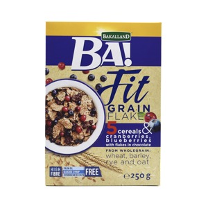 Bafit grain flakes 5 cereali mirtilli e cioccolato