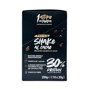 Shake al cacao con 30% di proteine