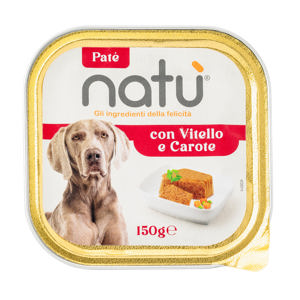 Patè per cane con vitello e carote