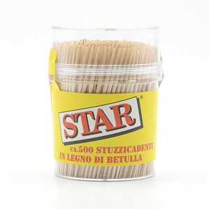 STUZZICADENTI STAR BARATTOLO 500PZ