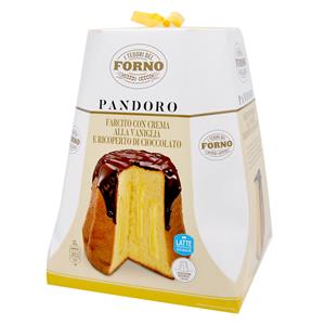 Pandoro farcito con crema alla vaniglia