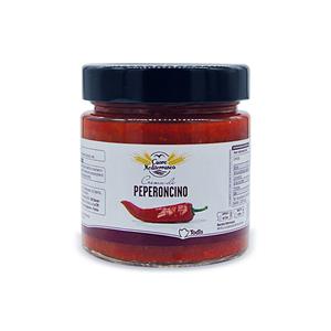 Crema di peperoncino ideale per la preparazione di bruschette e antipasti, dona fantasia ad ogni ricetta.