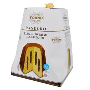 Pandoro farcito con crema al cioccolato