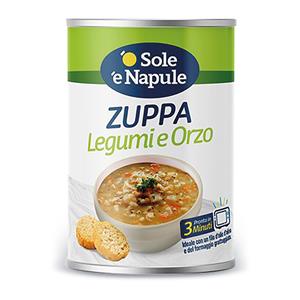 Zuppa di legumi e orzo