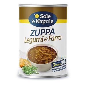 Zuppa di legumi e farro