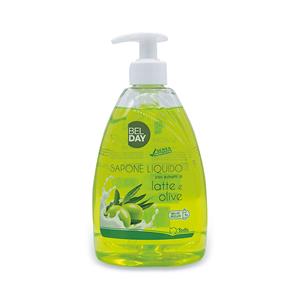 Sapone liquido con estratti di latte e olive